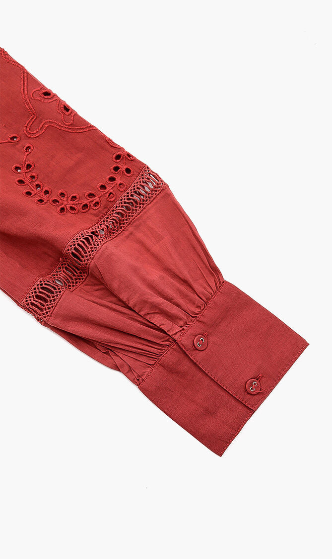 Collared Long Sleeves Dress