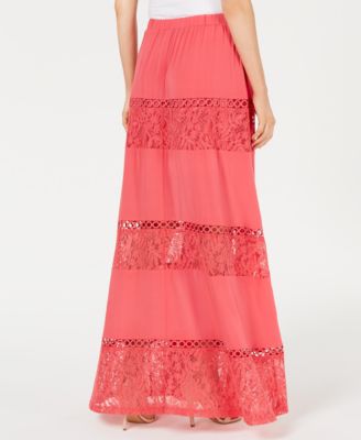 Ursula Lace-Trim Maxi Skirt