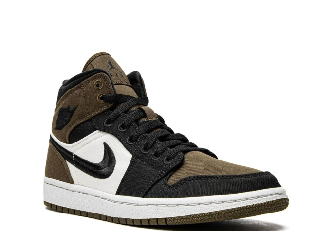 Air Jordan 1 Mid SE "Olive Toe" sneakers
