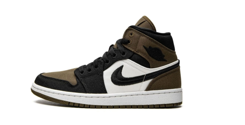Air Jordan 1 Mid SE "Olive Toe" sneakers