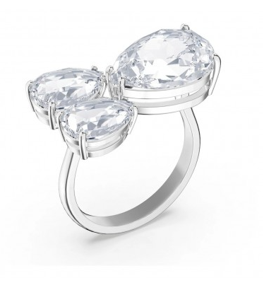 Swarovski Millenia rhodium plated cocktail ring for women