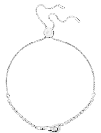 Swarovski Lovely bracelet, white, rhodium plated