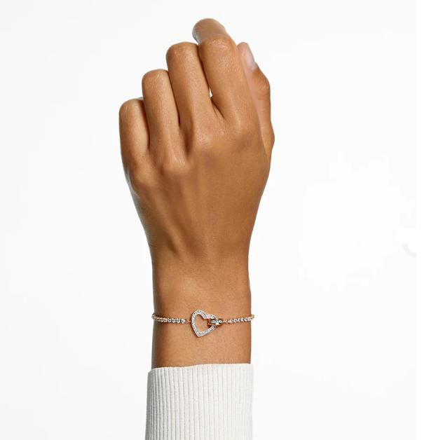 Swarovski 'Lovely' Heart Gold Tone