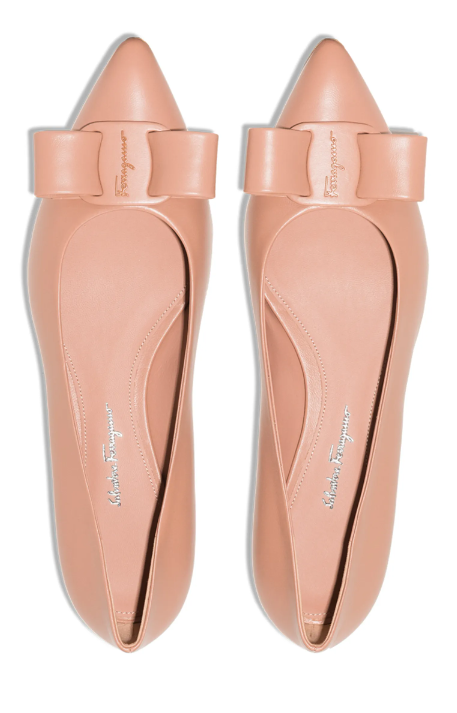 ferragamo Viva 20mm bow-detail leather pumps