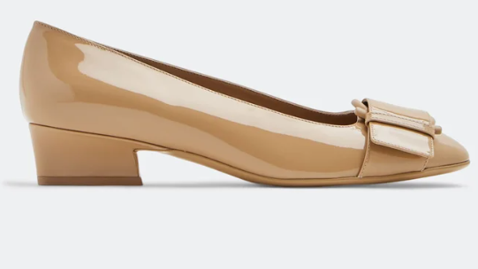 ferragamo Leather ballet pumps