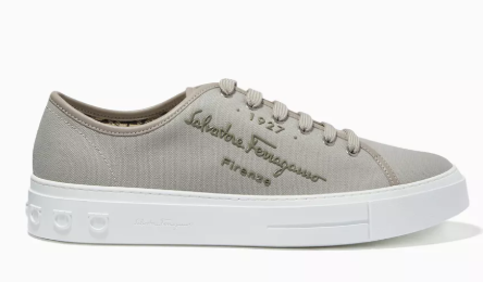 ferragamo Logo Sneakers in Canvas