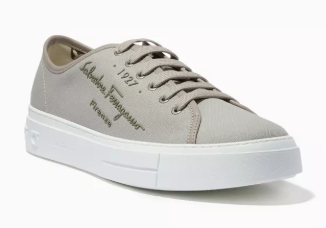 ferragamo Logo Sneakers in Canvas