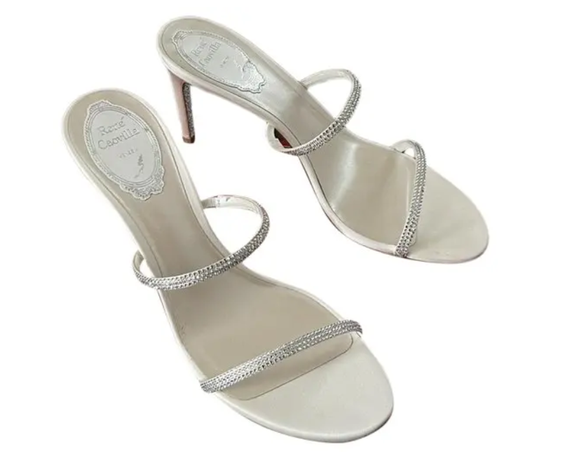 Rene Cauville Silk heels