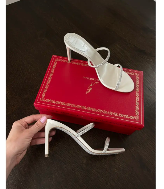 Rene Cauville Silk heels