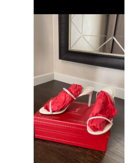 Rene Cauville Silk heels