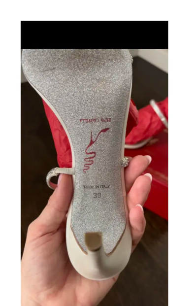 Rene Cauville Silk heels