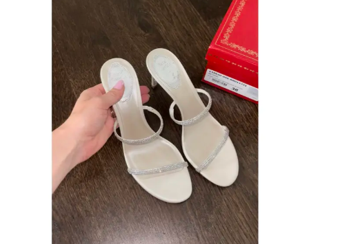 Rene Cauville Silk heels
