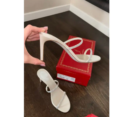 Rene Cauville Silk heels