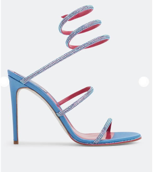 Rene Cauville Cleo crystal-embellished sandals