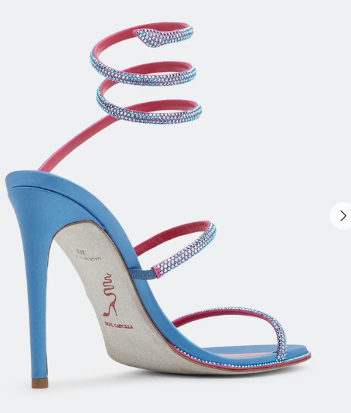 Rene Cauville Cleo crystal-embellished sandals