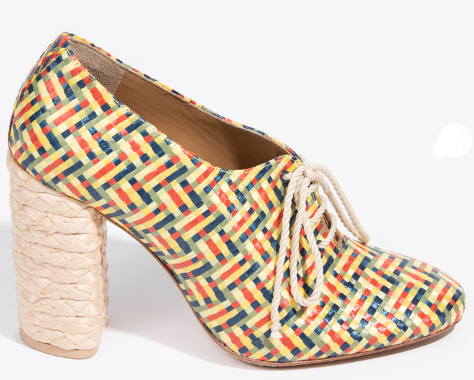 Tory Burch Multicolor Raffia Fabienne Ankle Boots