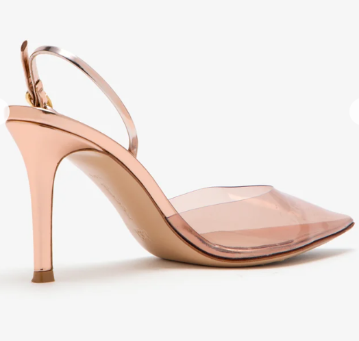 "Gianvito Rossi Pre-Loved Ribbon D'Orsay pumps"