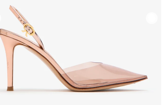 "Gianvito Rossi Pre-Loved Ribbon D'Orsay pumps"