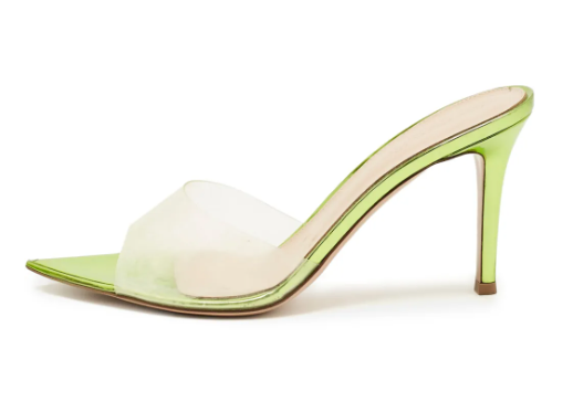 "Gianvito Rossi Pre-owned 100mm transparent pointed-toe sandals"