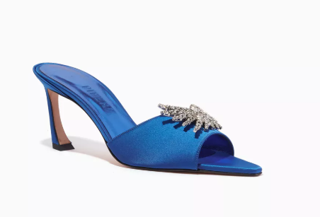 Piferi Lotta 70 Embellished Mules in Satin