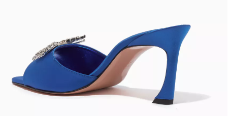 Piferi Lotta 70 Embellished Mules in Satin