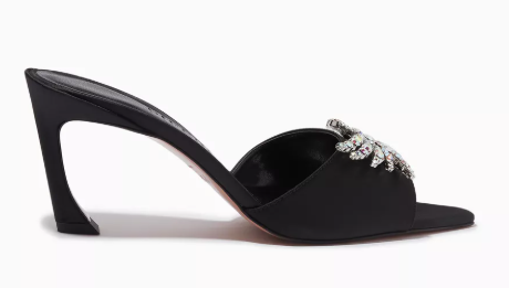 Piferi Lotta 70 Embellished Mules in Satin