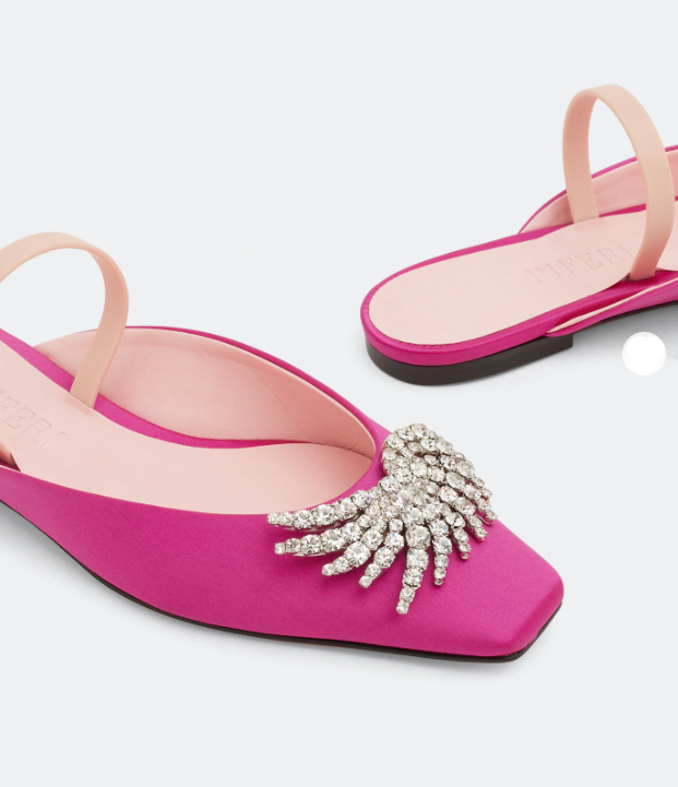 "Piferi Drizella flat mules"