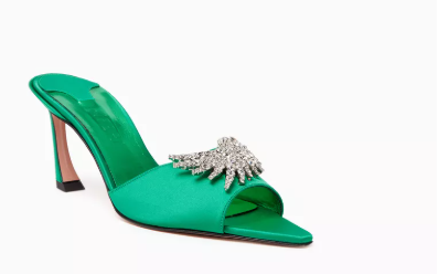 Piferi Lotta 70 Embellished Mules in Satin
