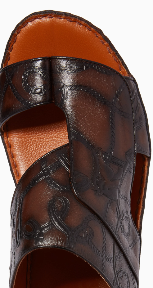 Najdy Fermer Sandals in Equestra-Embossed Softcalf