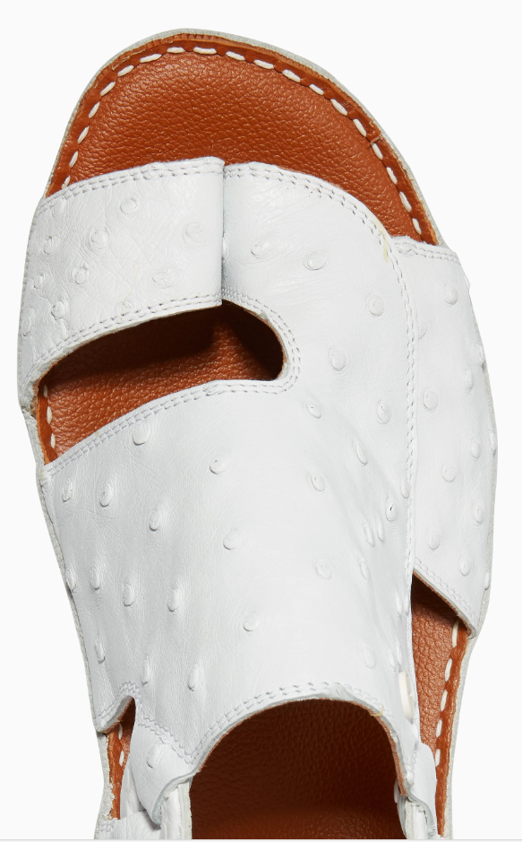 Private Collection Najdy Ostrich Fermer Sandals