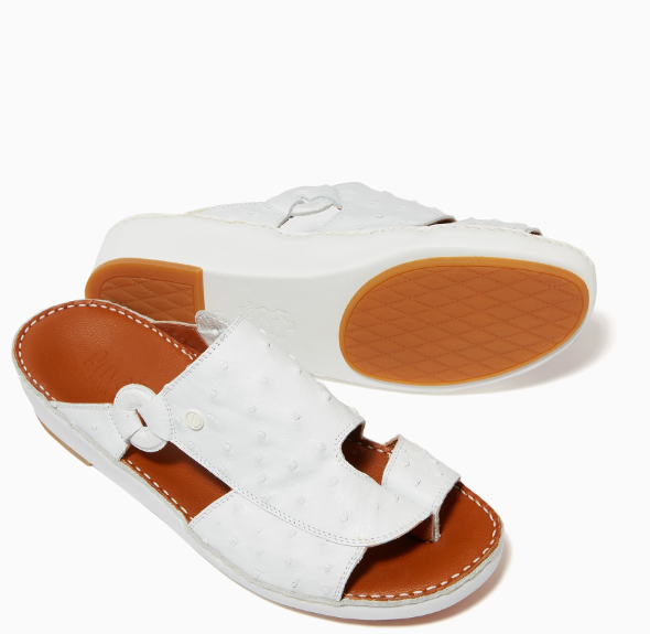 Private Collection Najdy Ostrich Fermer Sandals