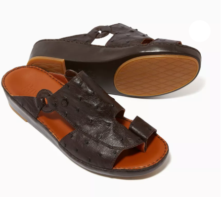 Private Collection Najdy Ostrich Fermer Sandals