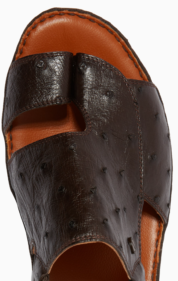 Private Collection Najdy Ostrich Fermer Sandals