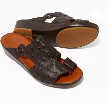 Private Collection Najdy Ostrich Fermer Sandals
