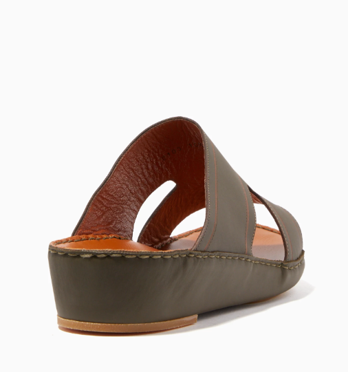 Private Collection  Navy Calfskin Arca Laserato Sandals
