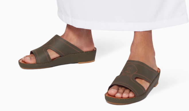 Private Collection  Navy Calfskin Arca Laserato Sandals