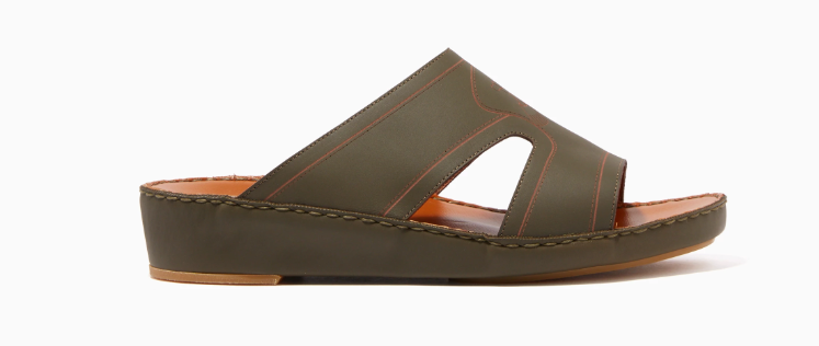 Private Collection  Navy Calfskin Arca Laserato Sandals