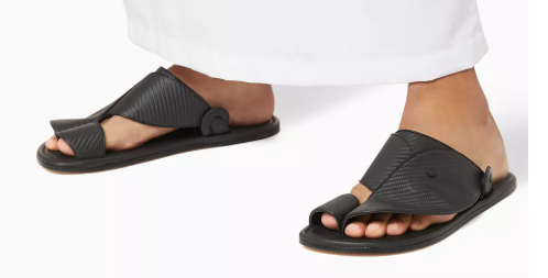 "  Private Collection   Arabian Vela Sandals in Carbon Fibre"