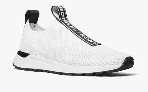 "Michael Kors Bodie Logo Tape Mesh Slip-On Trainer"