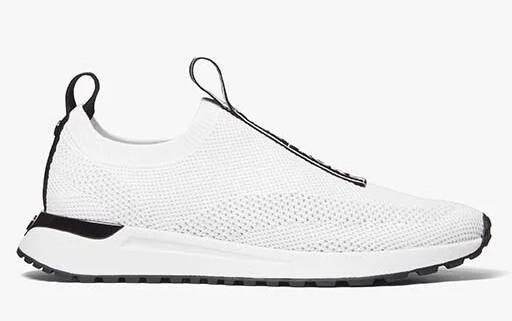 "Michael Kors Bodie Logo Tape Mesh Slip-On Trainer"