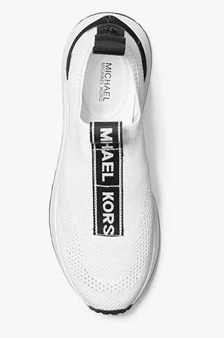 "Michael Kors Bodie Logo Tape Mesh Slip-On Trainer"