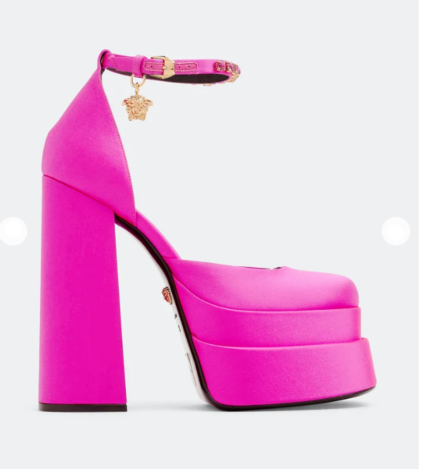 "Versace Medusa Aevitas platform pumps"