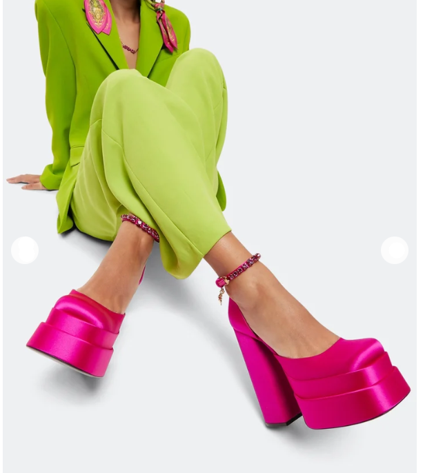"Versace Medusa Aevitas platform pumps"