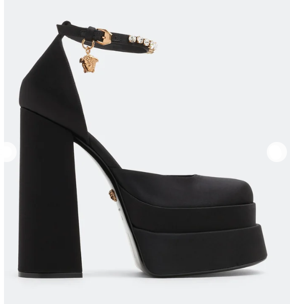 "Versace Medusa Aevitas platform pumps"