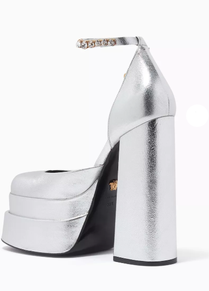 "Versace Medusa Aevitas platform pumps"