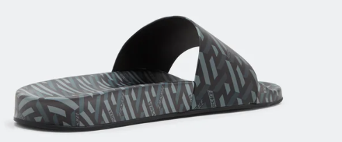 "  Versace La Greca Slides in PVC"