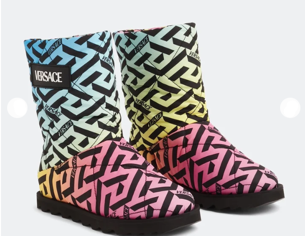 Versace La Greca children's snow boots