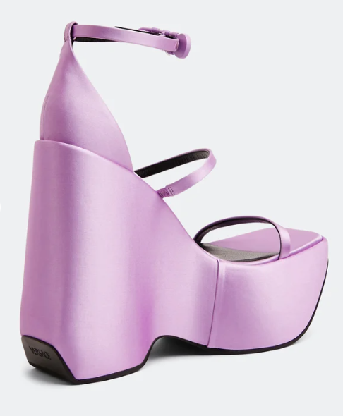 "Versace  Satin Triplatform Sandals"
