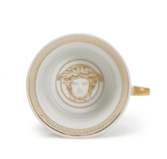 "Versace x Rosenthal Medusa Gala tea cups and saucers (set of six)"