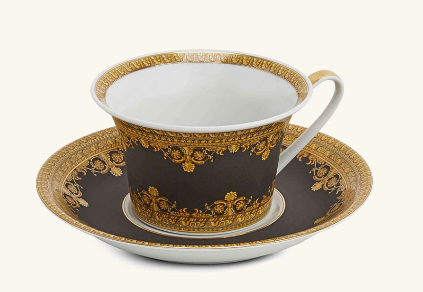 " Versace I Love Baroque Nero Tea Set Black"